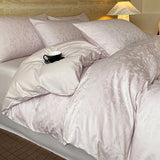 4Pcs Light Luxury Style Pure Cotton Class A Maternal And Infant Grade 160 Counts Long Staple Cotton Bedding Duvet Cover 200x230