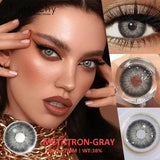 1pair Colorcon Contact Lenses for Eyes High Quality Soft Natural Contact Lenses Gray Beautiful Pupil Lens Blue Eye Lens