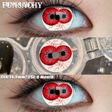 1 Pair Cosplay Contact Lenses for Eyes Anime Crazy Cosplay Contact Lens for Halloween 6 Months Cosmetics Lens