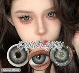 NEW 1Pair Natural Colored Contact Lenses For Eyes Beauty pupillents Grey Pupils Brown Contacts New Cosmetic Eyes Makeup