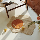 Tufted Rug Fried Frangipani Pattern Entrance Hallway Doormat Rug Non-Slip Abosrbent Bath floormat Bedroom Kitchen Toilet Carpet