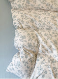 Class A Knitted Bedding Set Floral Style Bed Linen Set Soft Double Yarn Four-Piece Set Quilt Cover Set Bed Sheets Gift for Home