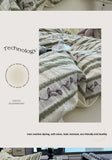 Fre Small Floral 8m Cotton Bedding Set Quilt Cover Pure Cotton Bed Canopy Four Piece Bedding Set Double Layered Weave