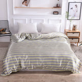 Bed Linen Silky Duvet Cover220x240 Stripe Queen Size 1PCS Quilt Cover Bedding covers Fashion Home Textile Nordic sling