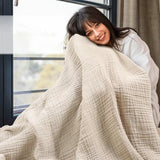 150X200cm Large Size Baby Blanket Cotton Gauze 6layer Muslin Blankets Kids Adult Bedding Soft Summer Quilt Swaddling Bath Towel