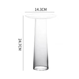 Creativity Transparent Glass Vase Hydroponics Flower Pots Desk Decoration Artificial Flowers Modern Home Decor Floral Vases