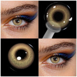 Birkin Brown Natural Colored Contact Lenses Half-Yearly Use Soft Eye Beauty Lens for Daily Makeup Cosmetic Contacts