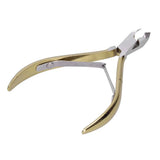 Stainless Steel Model D-501 Cuticle Nippers Gold Color Non-Slip Handle Professional Nail Cuticle Trimmer D-501 Model