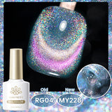 10ml Cat Magnetic Gel Sparkling Ultra Gold Glitter Soak Off UV LED Gel Nail Art Varnish Manicure Valentine's Day