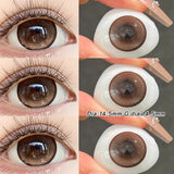 2pcs/Pair Eye Color Lenses Purple Contact Lenses Natural Brown Pupils Lenses Big Diameter Blue Pink BlackLens for Party