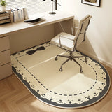 Non Slip Office Chair Mat for Hardwood Floor Bohemian Beige Desk Chair Mat Arch Rolling Chairs Mats for Office Home Decor