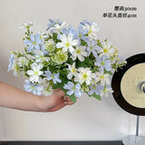 Korean Style Daisy Butterfly Flower Artificial Flowers Dried Flower Bouquet Living Room Window Wedding Greenhouse Decoration