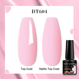 7ml Rubber Base Nail Gel Polish Nude Milky White DIY Nail Art Soak Off Gel Polish Semi Permanent Painting UV Vernis