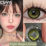 1 Pair New Style Color Contact Lenses Eyes Cosplay Blue Fragrant Butterfly Contacts Lens Makeup YearK