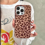Luxury Bowknot Bracket Leopard Phone Case for IPhone 16 15 14 17 Pro Max Cute Soft Silicone Shockproof Cover with Stand Holder