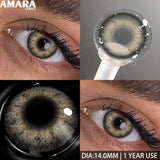 1 Pair Colored Contact Lenses Yearly Use Natural Look Brown Eye Lenses Gray Contact Blue Lenses Green Eye Lenses