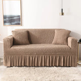 1/2/3/4 flying seat seersucker living room sofa cover elastic sofa cover elastic solid thickness elastic sofa cover