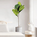 105/113cm Large Artificial Ficus Plants Fake Tropical Tree Tall Banyan Trees Plastic Rubber Leaves For Home Garden Outdoor Decor