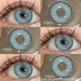 1 Pair Korean Lenses Natural Colorful Contact Lenses for Eyes Brown Contact Lenses Yearly Blue Lenses Gray Pupils Lens