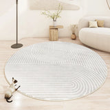 Modern Minimalist Rugs for Bedroom Large Area Living Room Decoration Round Carpet Thickened Non-slip Mat Home Plush Lounge Rug