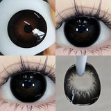 1 Pair Purple Beauty Colored contact lenses For Eyes Halloween Makeup Lens Pupils Fashion Big Eye Lenses Myopia Lenses