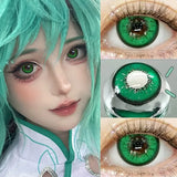 Small Pupil Brown Grey Colored Contact Lenses 1Pair Beauty Cosmetic Yearly Use Color Contacts Eyes Fashion Makeup Lens