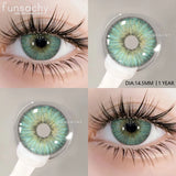 1 pair Colorcon Contact Lenses for Eyes Black Lenses Beautiful Cosmetic Pupil Blue Lenses Big Eyes Contacts Lens Yearly