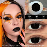 1Pair Cosplay Colored Contact Lenses for Halloween Blind Black White Lens Anime Coser Eyes Contacts Cosmetic Eye Pupils