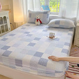Spring/Summer 2025 Single Item Bed Hat Class A Cloud-sensing Cotton Double-layer Yarn Mattress Cover Printed Cartoon Bedspread