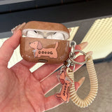 Korea Lovely Amber Color Puppy Silicone Soft Protection Case For AirPods 4 New Air Pods 1 2 3 Pro 2 Bluetooth Headphone Cover