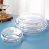 3pcs Clear Round Waterproof Makeup Bag Set,Portable Double Zipper Travel Storage Pouch,Travel Toiletry Bag,Multi-Purpose Organizer