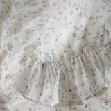 Lilys  Fre Floral Little Girl Cotton Bedding Set Tee Four Pieces Suite Snail Tower Pure Cotton Bed Linens for Kids