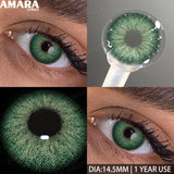 1 Pair Colored Contact Lenses Yearly Use Natural Look Brown Eye Lenses Gray Contact Blue Lenses Green Eye Lenses