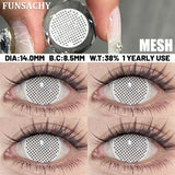 1 Pair Cosplay Demon Contact Lenses for Eyes Anime Lenses for Halloween Colorcon y2k Eye Contacts Cosmetic Red Softlens