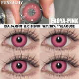 1 Pair Cosplay Demon Contact Lenses for Eyes Anime Lenses for Halloween Colorcon y2k Eye Contacts Cosmetic Red Softlens