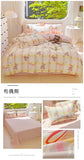 100% Cotton Four Piece Set Soft Skin-friendly Duvet Cover Set Single Couple Flower Printed Comforter Bedding Set for Adults Kids