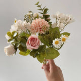 Chamomile Combination Artificial Flowers for Home Ornamental Flowerpot Decoration Wedding Arch Accessories Biomimetic Bouquet