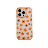 Cute Floral Lovely Flowers Clear Phone Case for IPhone 13 14 16 15 Pro Max Shockproof Protective Cover for Iphone 17Pro Max Case