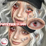 New Vampire Red Lens for Eyes Halloween Colored Contact Lenses Demon Cosplay Wihite Softlens Anime Party Makeup Lenses