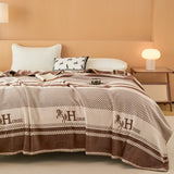 Red Grid Blanket Affordable Luxury Suede Delicate Soft Blanket Warm for Sofa Bed Office Nap  Birthday Gift New Year Christmas