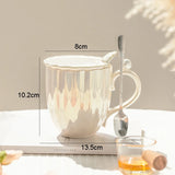 Ceramic Coffee Mug Tea Cup Home Drinking Utensils Pearl Appearance Milk Living Room Decoration Household Items