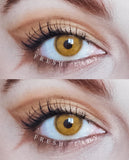 1 Pair Vibrant Gray Blue Green Color Contact Lenses Yearly Soft Contacts Beauty Lens for Dark Eyes Makeup