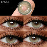 Color Contact Beauty Green Contact Lenses for Eyes Natural Lenses Blue Contacts for Women Eyes Makeup Gray/Brown Fashion