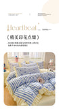 Black Lace Ruffles Korean Bow Decor Bedding Set Duvet Cover Pillowcase Washed Cotton Four-Piece Sets Soft Quilt Cover Bed Sheet