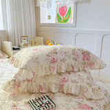 100% Cotton Pillowcase Skin-friendly Pillow Cover 2pcs Rectangle Pillowslip Floral Style Pillowsham 48x74cm Pillow Case