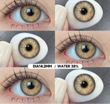 1 Pair Colorful Eyes Blue Lenses Korean Natural Lenses Color Contact Lenses Eyes Gray Soft Beautiful Pupil Annual Use