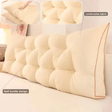 Large Bed Cushion Double-Layer Backrest & Lumbar,Contemporary Triangular Wedge Cushion for Headboard and Sofa Backrest Support