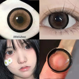 1 Pair Beauty 10 Colors Contact Lenses for Eyes Natural Pupil Color Lens Eyes for Myopia Free Shipping Half A Year Use