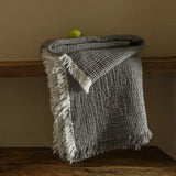 1 Pc New Cotton Linen Tassel Blanket Solid Color Sofa Nap Cover Blanket Sofa Breathe Freely Throw Homestay Decoration Bed Throw