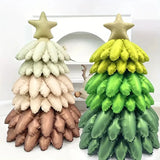 New Matte Christmas Tree Balloon Set Xmas Tree Aluminum Film Balloon Navidad Eve Decoration Party Photo Prop New Year